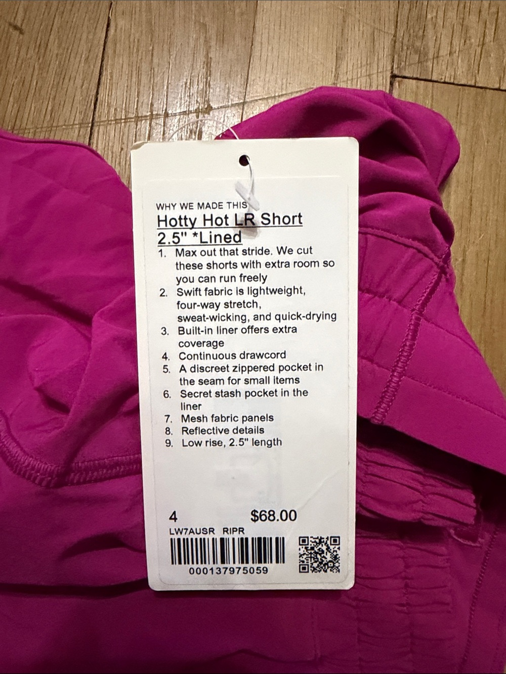 lululemon athletica Hot Pink Athletic Shorts - Picture 3 of 3